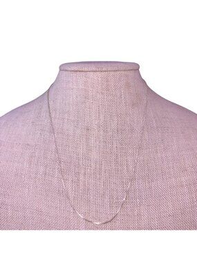 Dune Womens Silver Tone 925 Sterling Chain Necklace Made In Italy